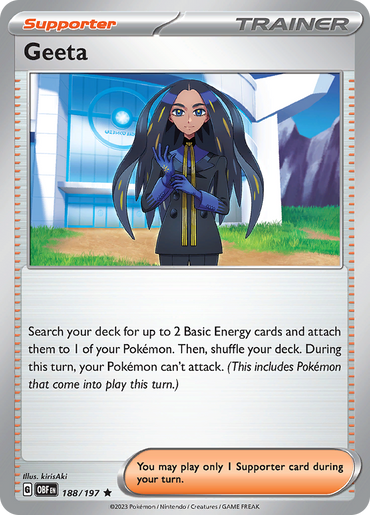 Geeta (188/197) [Scarlet &amp; Violet: Obsidian Flames] 