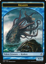 Fish // Kraken Double-Sided Token [Masters 25 Tokens] 