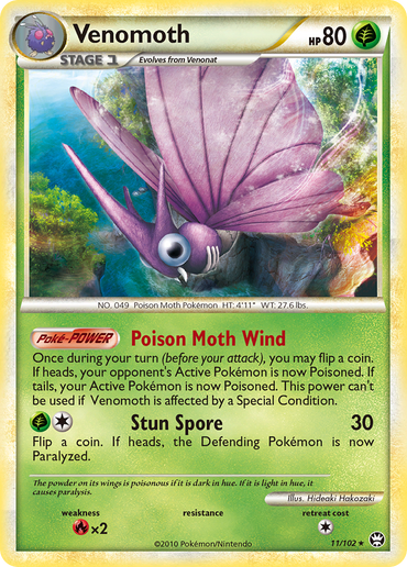 Venomoth (11/102) [HeartGold &amp; SoulSilver: Triumphant] 