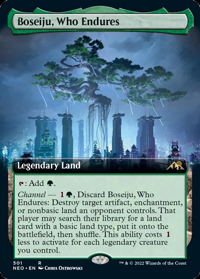 Boseiju, Who Endures (Extended Art) [Kamigawa: Neon Dynasty] 
