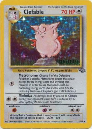 Clefable (1/64) (Prerelease Promo) [Jungle Unlimited] 