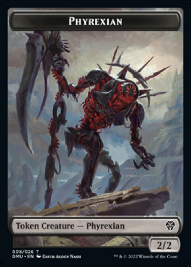 Phyrexian // Sand Warrior Double-Sided Token [Dominaria United Tokens] 