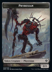 Phyrexian // Sand Warrior Double-Sided Token [Dominaria United Tokens] 