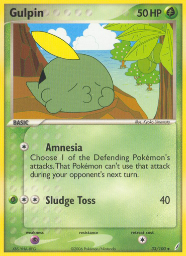 Gulpin (33/100) [EX: Crystal Guardians] 