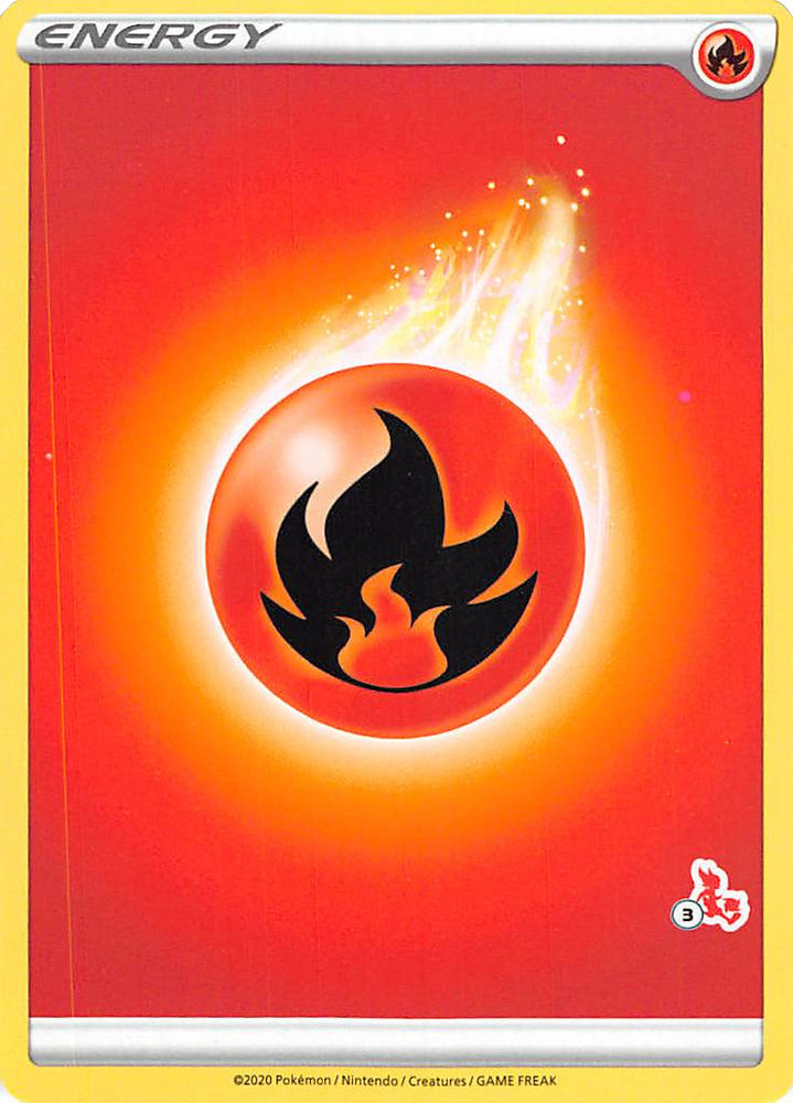 Fire Energy (Cinderace Stamp #3) [Battle Academy 2022] 