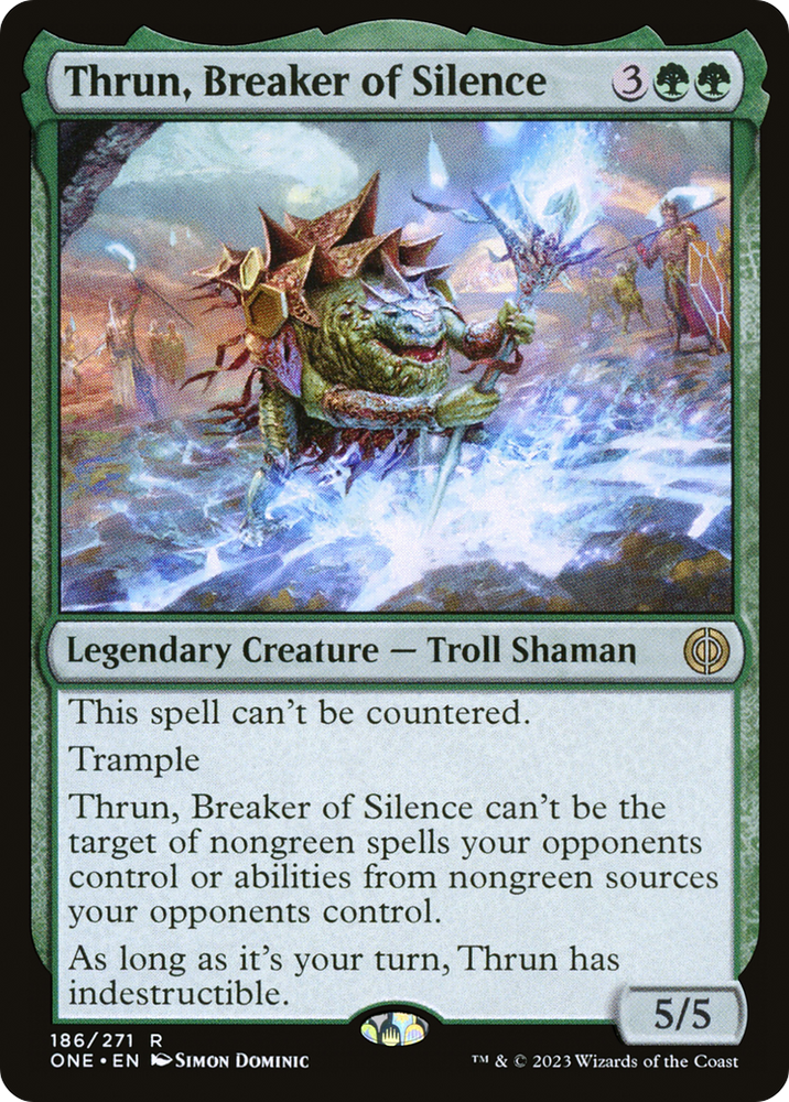 Thrun, Breaker of Silence [Phyrexia: All Will Be One Prerelease Promos] 