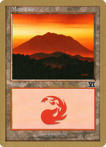 Mountain (kb343) (Kai Budde) [World Championship Decks 1999] 
