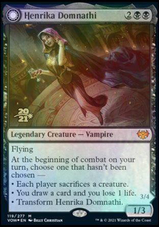 Henrika Domnathi // Henrika, Infernal Seer [Innistrad: Crimson Vow Prerelease Promos] 