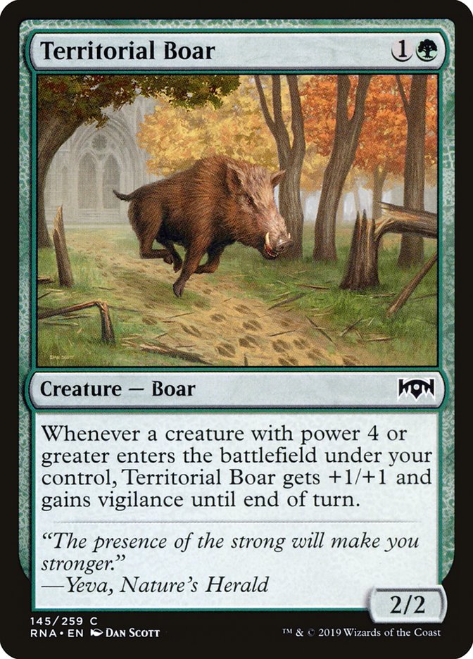 Territorial Boar [Ravnica Allegiance] 