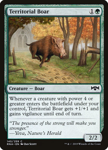 Territorial Boar [Ravnica Allegiance] 