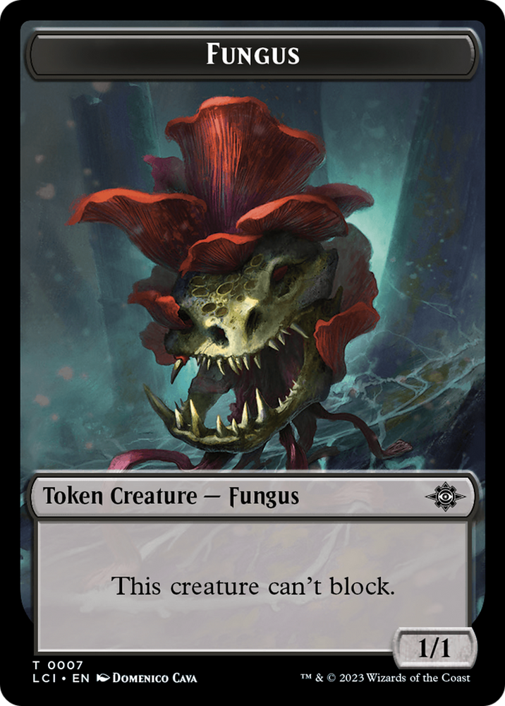 Gnome // Fungus Double-Sided Token [The Lost Caverns of Ixalan Tokens] 