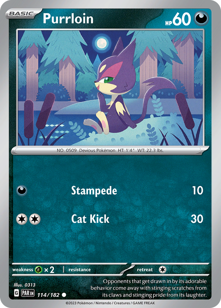 Purrloin (114/182) [Scarlet &amp; Violet: Paradox Rift] 