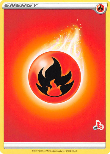 Fire Energy (Cinderace Stamp #29) [Battle Academy 2022] 