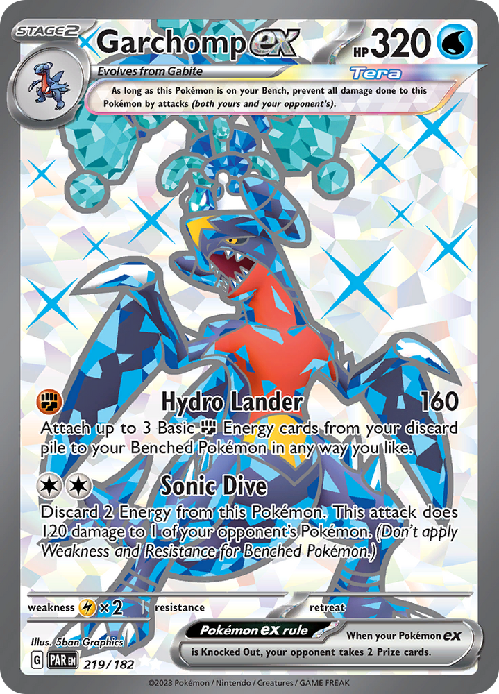 Garchomp ex (219/182) [Scarlet &amp; Violet: Paradox Rift] 