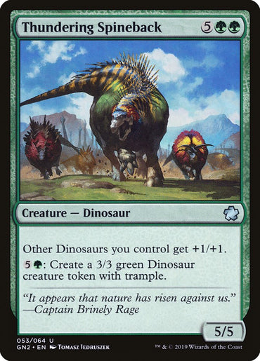 Thundering Spineback [Game Night 2019] 