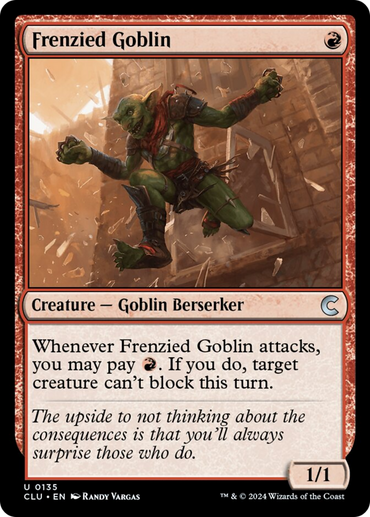 Frenzied Goblin [Ravnica: Clue Edition] 