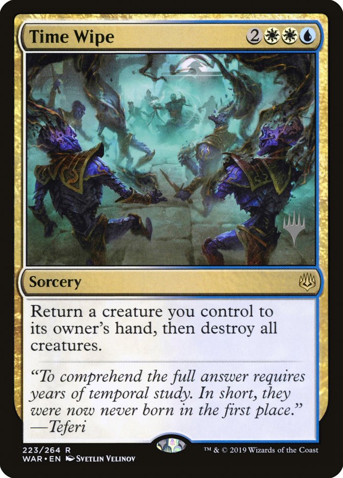 Time Wipe (Promo Pack) [War of the Spark Promos] 