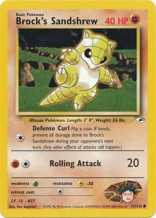 Brock's Sandshrew (71/132) [Gym Heroes Unlimited] 