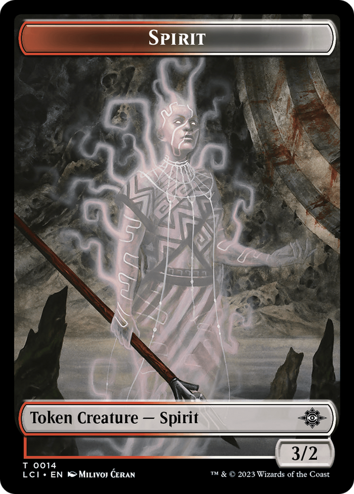 Treasure (0018) // Spirit Double-Sided Token [The Lost Caverns of Ixalan Tokens] 