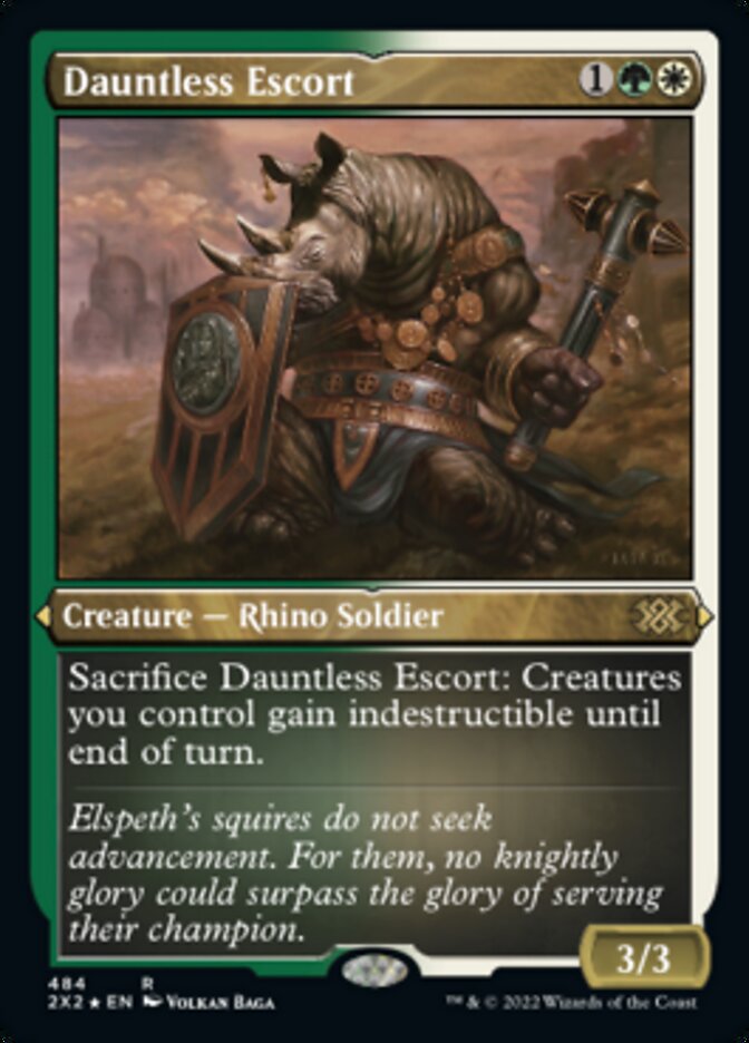 Dauntless Escort (Foil Etched) [Double Masters 2022] 