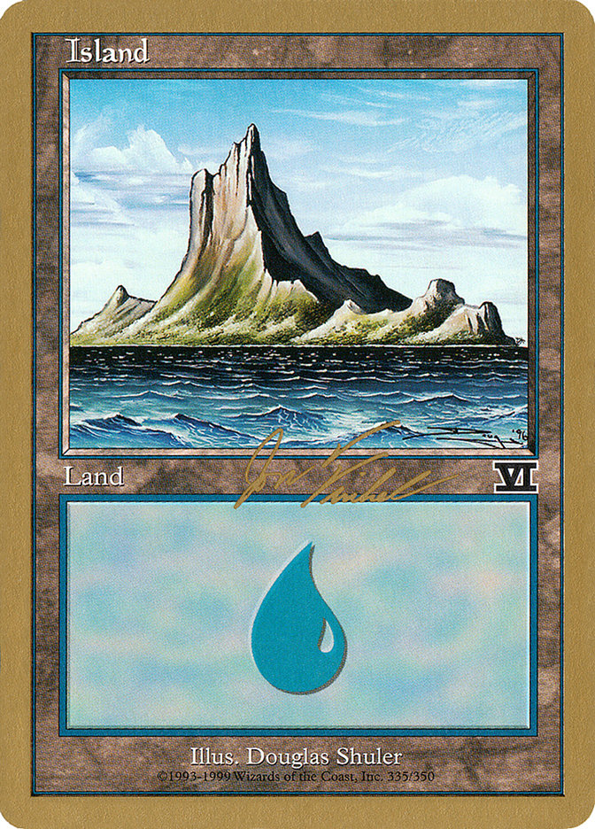 Island (jf335) (Jon Finkel) [World Championship Decks 2000] 