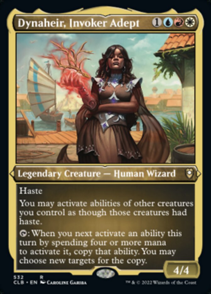Dynaheir, Invoker Adept (Foil Etched) [Commander Legends: Battle for Baldur's Gate] 