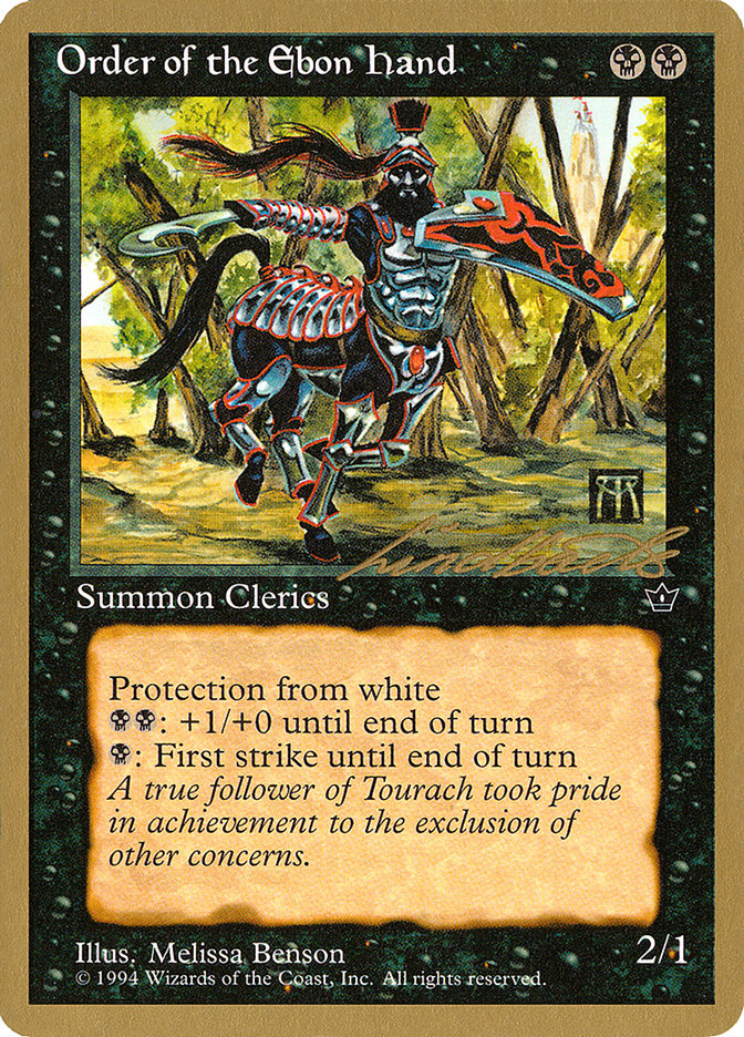Order of the Ebon Hand (Benson) (Leon Lindback) [Pro Tour Collector Set] 