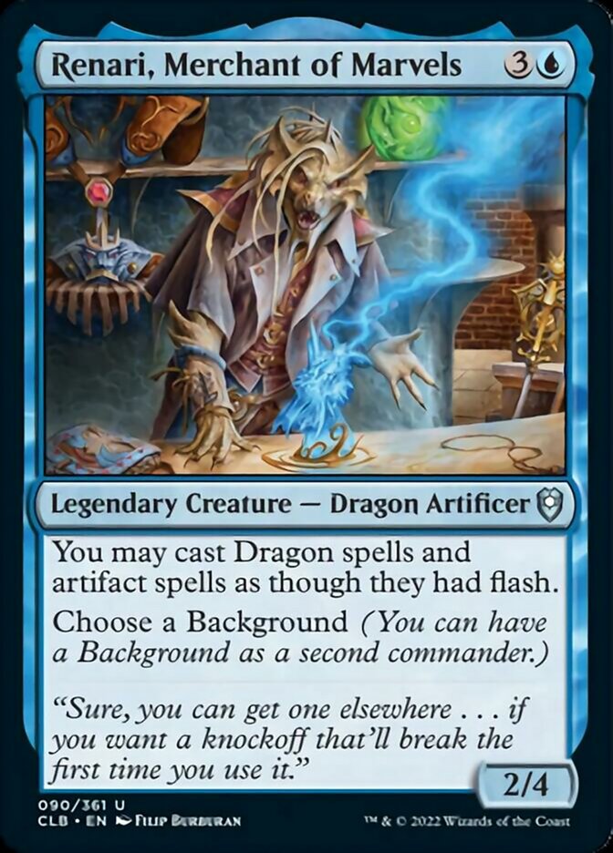 Renari, Merchant of Marvels [Commander Legends: Battle for Baldur's Gate] 