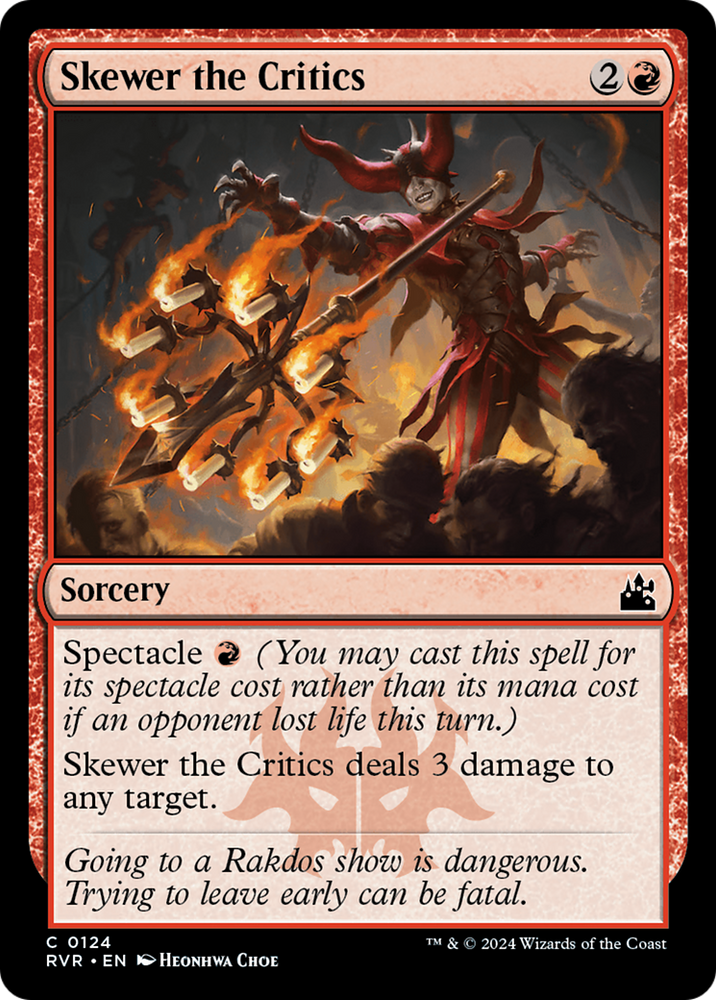Skewer the Critics [Ravnica Remastered] 