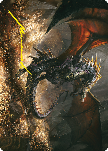 Cavern-Hoard Dragon Art Card (Gold-Stamped Signature) [The Lord of the Rings: Tales of Middle-earth Art Series] 