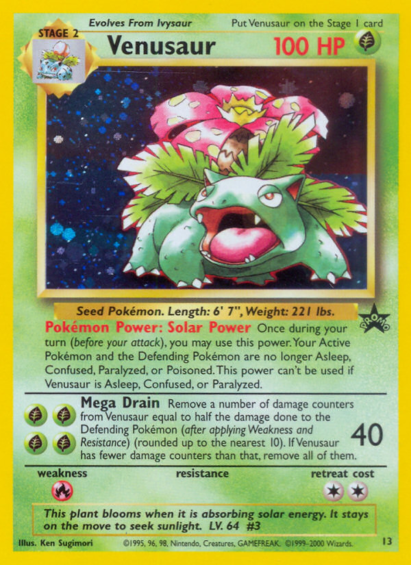 Venusaur (13) [Wizards of the Coast: Black Star Promos] 