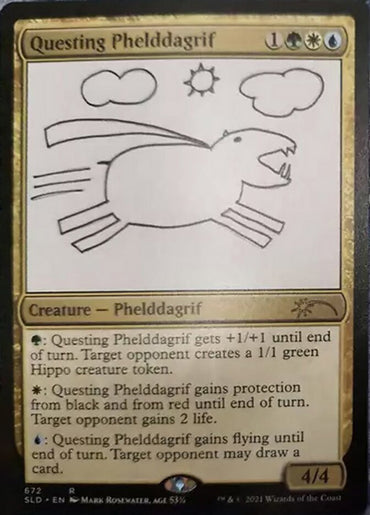 Questing Phelddagrif (672) [Secret Lair Drop Promos] 