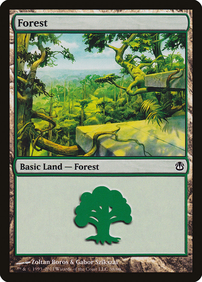Forest (38) [Duel Decks: Ajani vs. Nicol Bolas] 