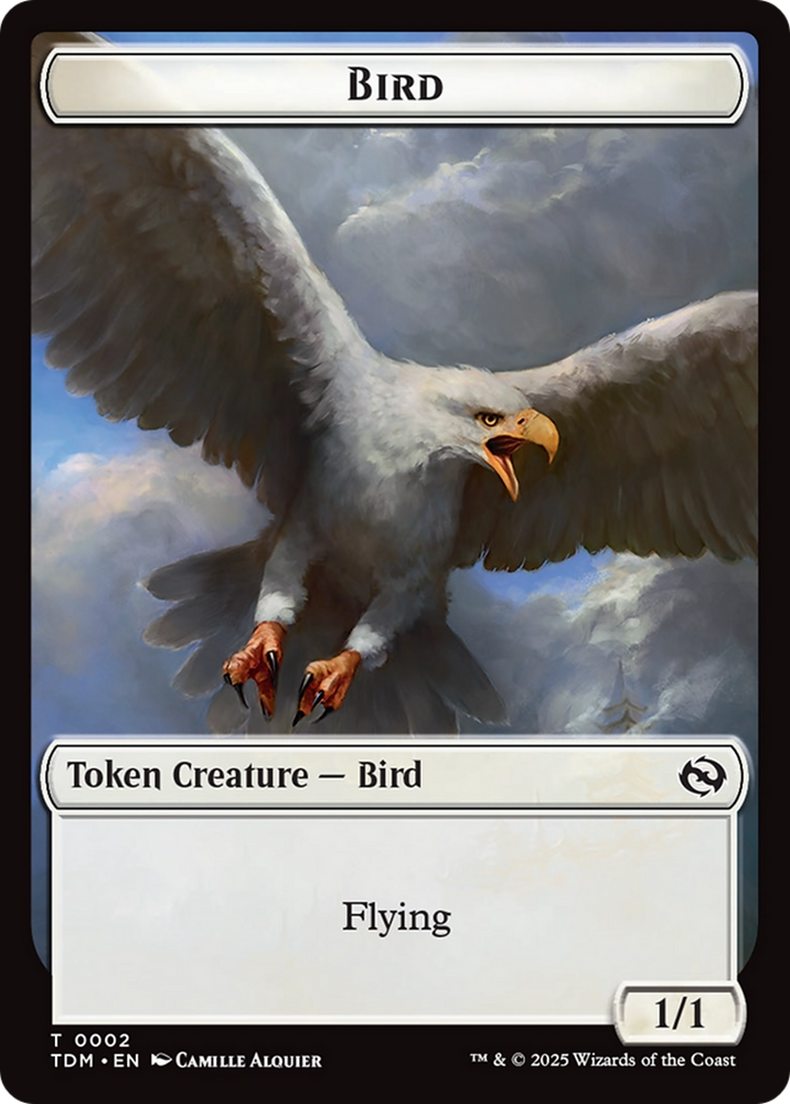 Inkling // Bird Double-Sided Token [Tarkir: Dragonstorm Commander Tokens]