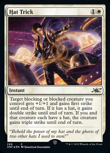 Hat Trick (Galaxy Foil) [Unfinity] 
