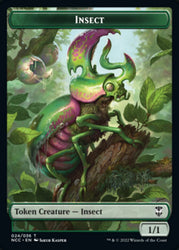 Ogre // Insect Double-Sided Token [Streets of New Capenna Commander Tokens] 