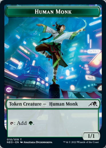 Human Monk Token [Kamigawa: Neon Dynasty Tokens] 