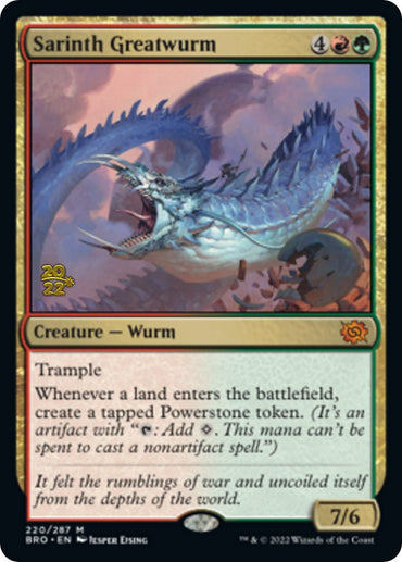 Sarinth Greatwurm [The Brothers' War Prerelease Promos] 