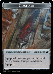 Cragflame // Starscape Cleric Double-Sided Token [Bloomburrow Tokens] 