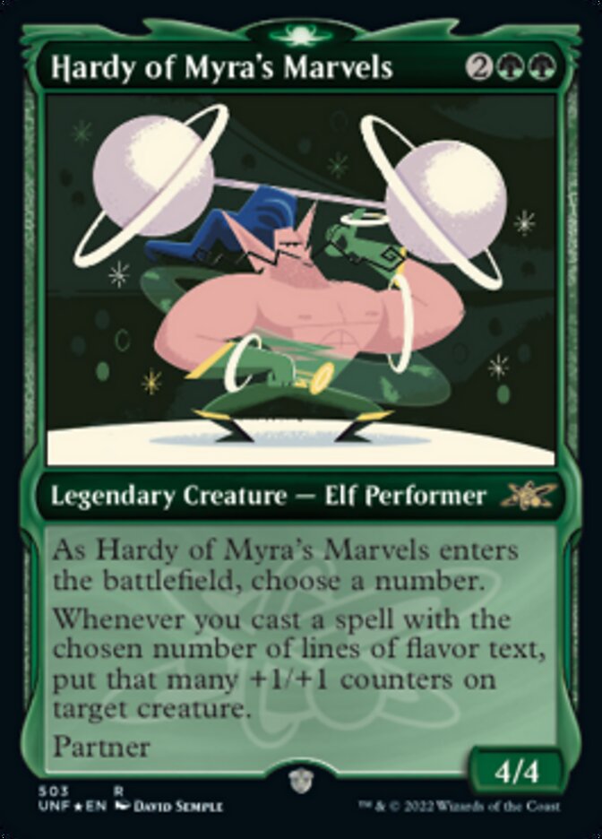 Hardy of Myra's Marvels (Showcase) (Galaxy Foil) [Unfinity] 