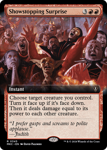 Showstopping Surprise (Extended Art) [Murders at Karlov Manor Commander] 