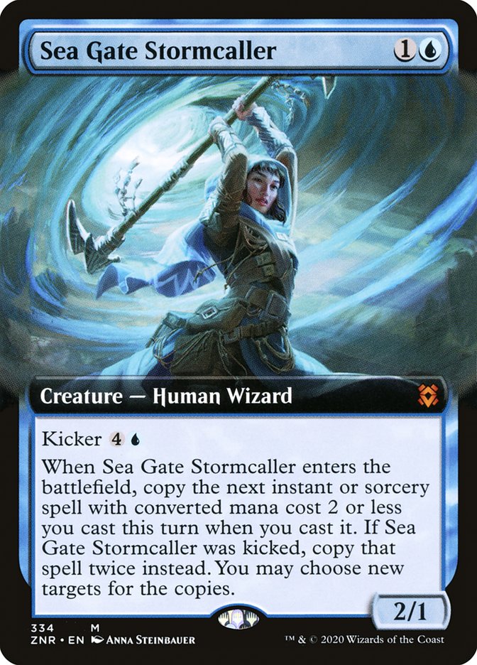 Sea Gate Stormcaller (Extended Art) [Zendikar Rising] 