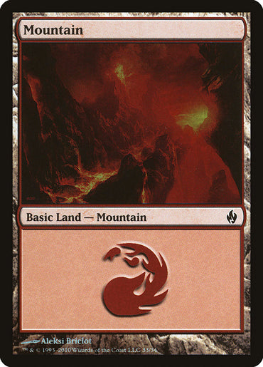 Mountain (33) [Premium Deck Series: Fire and Lightning] 