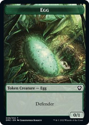 Snake // Egg Double-Sided Token [Dominaria United Commander Tokens] 