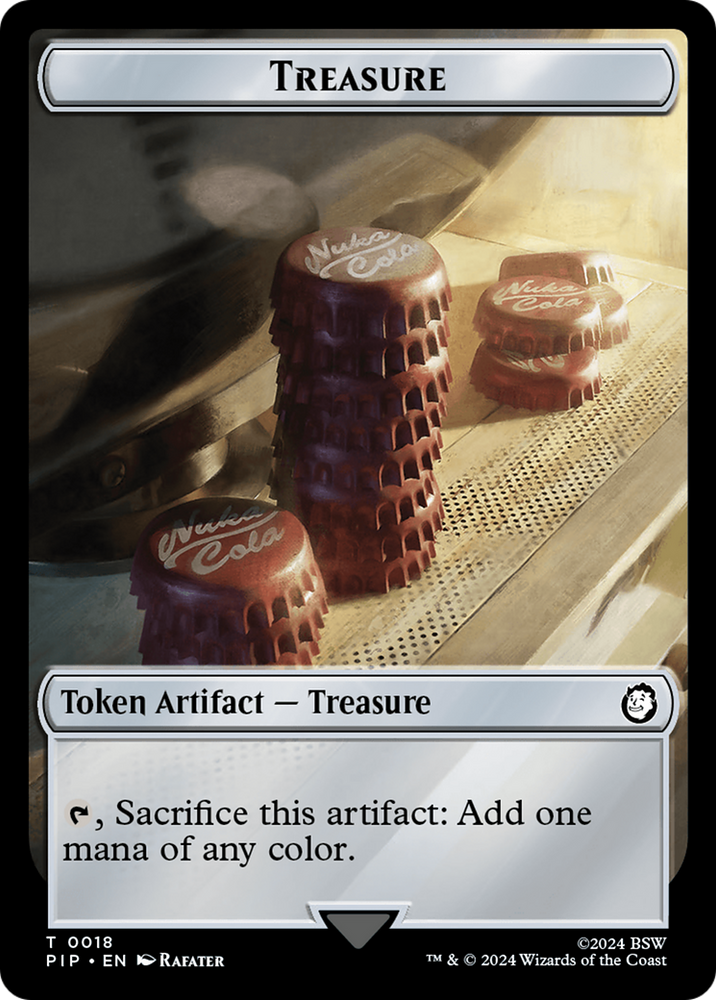 Robot // Treasure (0018) Double-Sided Token [Fallout Tokens] 