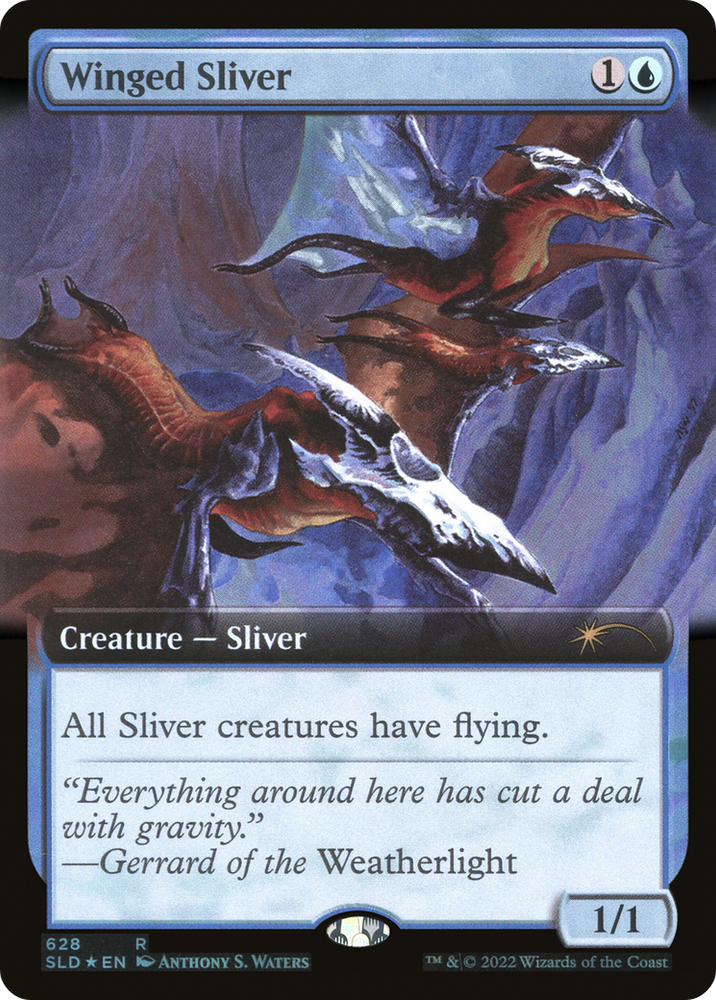Winged Sliver (Extended Art) [Secret Lair Drop Promos] 