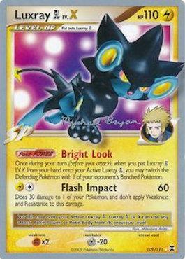 Luxray GL LV.X (109/111) (Happy Luck - Mychael Bryan) [World Championships 2010] 