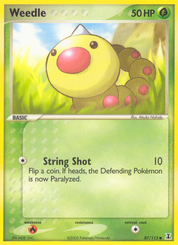 Weedle (87/113) [EX: Delta Species] 