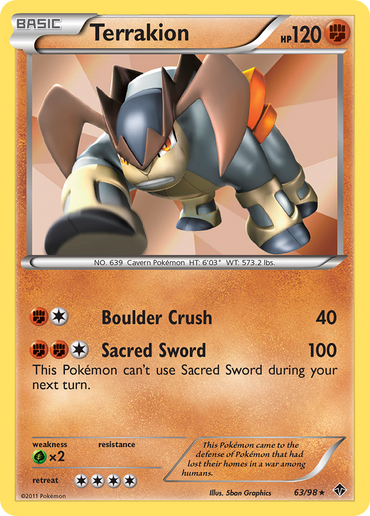 Terrakion (63/98) [Black &amp; White: Emerging Powers] 