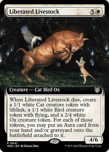 Liberated Livestock (Extended Art) [Wilds of Eldraine Commander] 